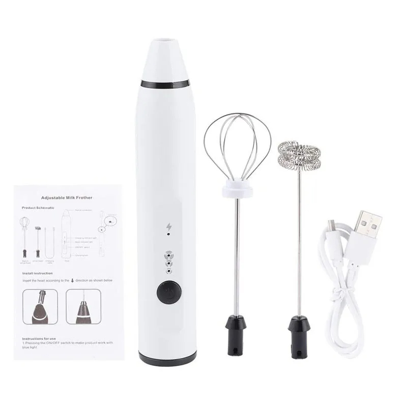 Mini Electric Handheld Milk Fr - Portable Blender Usb Rechargeable review and price