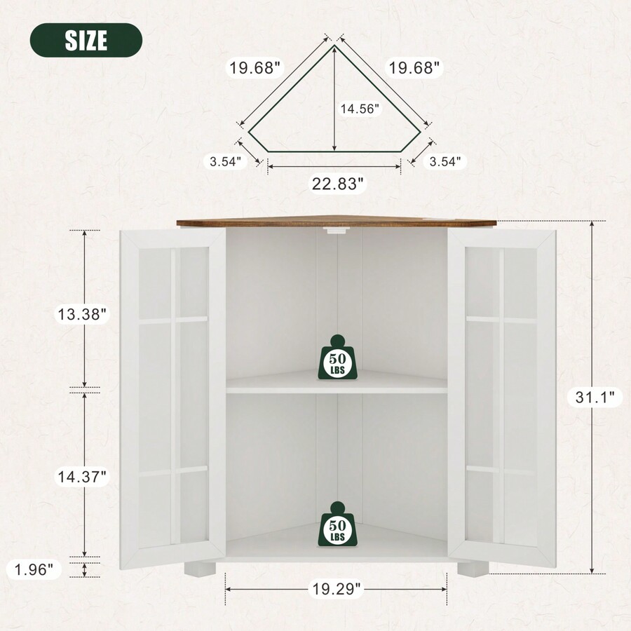 Farmhouse Cabinet With LED Lig - Laundry review and price