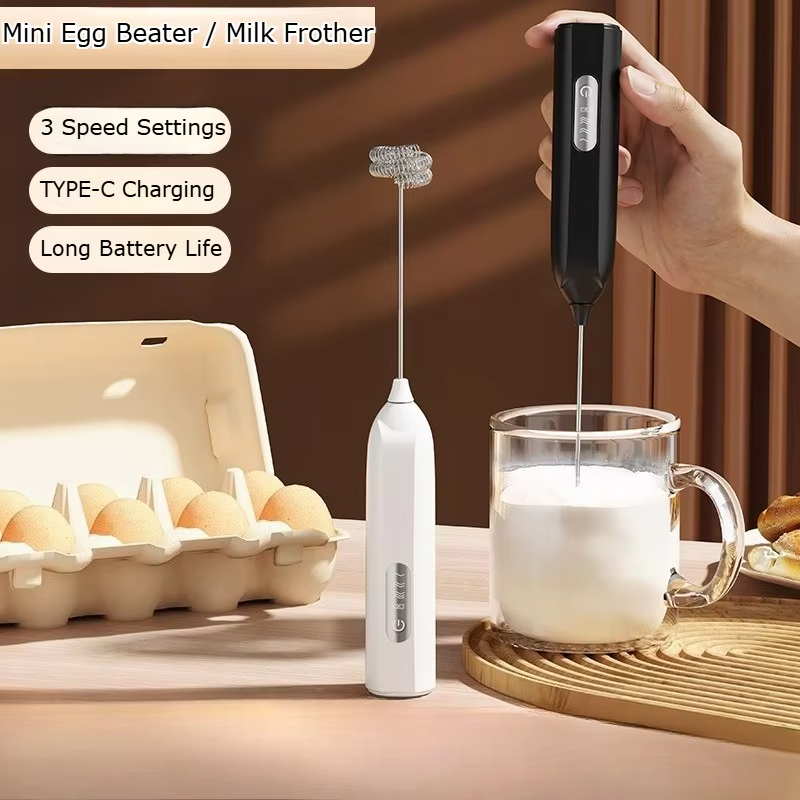 Electric Handheld Milk Frother - Portable Blender Usb Rechargeable review and price